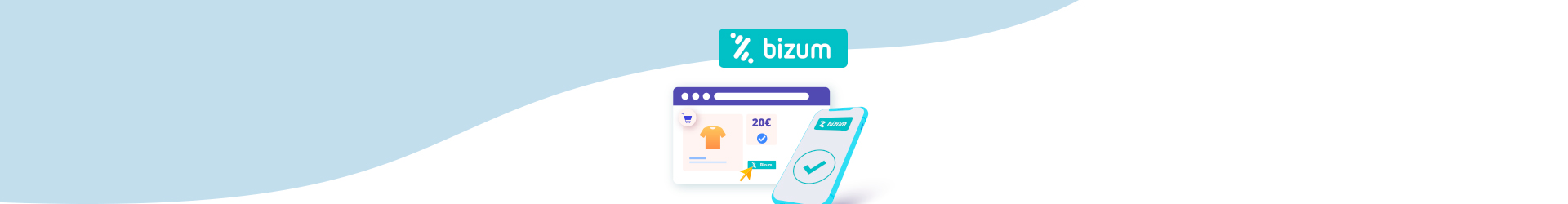 Campaña Bizum C2eR - Gráfico de tienda online y logo Bizum